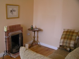 Sitting Room with fireplace