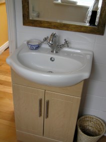 Bathroom  lavatory and cabinet